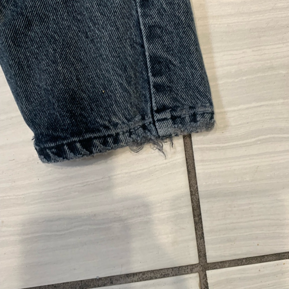 Zara High Rise Dark Blue Women's Jeans - Picture 3 of 5